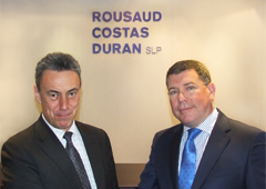 Adolf Rousaud, socio director de Rousaud Costas Duran SLP y Pablo Bieger