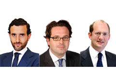 Tres socios de Cuatrecasas, Gonçalves Pereira, entre los 40 mejores abogados más jóvenes de España y Portugal Antonio Baena, Kai Christian Fischer y Andrew Ward.