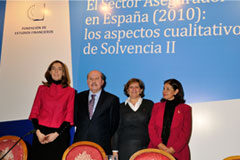 ‘Solvencia II’ podrá cambiar los seguros en España Ruth Maria Duque, Luis Iturbe, Pilar Gonzalez de Frutos y Pilar Blanco-Morales