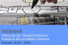 Thomson Reuters organiza un Webinar sobre Precios de Transferencia: puesta al día con Néstor Carmona Imagen de la sesión