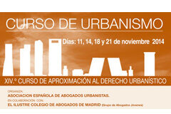 XIVº Curso de Aproximación al Derecho Urbanístico Portada del curso