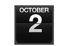 Y el próximo 2 de octubre, ¿qué? 2 de octubre