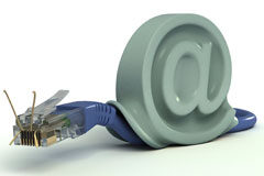 Ladrando al árbol equivocado: la falta de referentes para la Administración electrónica Cable de internet con arroba simulando un caracol