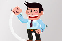 Abogados y un poco humor El dibujo de un hombre sonriendo