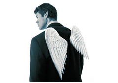 Una persona con alas de ángel