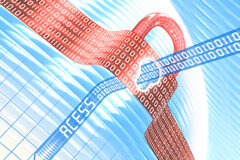 Manual Práctico sobre Ley Sinde: el bueno, el feo y el malo (cap. I) Un candado rojo con número binarios