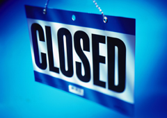 El cartel de 'closed'