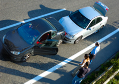 Colisión entre dos coches