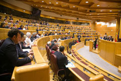 Sáenz de Santamaría comparece en el Senado para informar sobre la aplicación del artículo 155 en Cataluña Comisión Conjunta de las Comisiones de las CCAA y Constitucional, donde ha comparecido Sáenz de Santamaría.