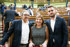 El Congreso insta al Gobierno en el Pleno y en la Comisión de Justicia a derogar la pena de prisión permanente revisable del Código Penal De izquierda a derecha, Manuel Matas, Isabel Bonig y Francesc Xavier Ferri, representantes de les Corts Valencianes que han defendido en el Pleno del Congreso la reforma del Estatuto de la Comunitat Valenciana