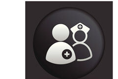 Qué es el Registro Estatal de Profesionales Sanitarios y su impacto en protección de datos Dibujo de una enfermera con un paciente