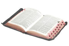 El juramento forzoso Libro del evangelio abierto