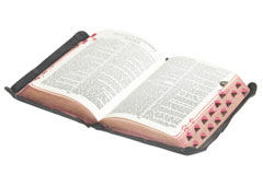 Libro del evangelio abierto