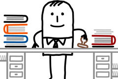 ¿Es efectivo el incidente de nulidad de actuaciones? Dibujo de un funcionario en su mesa de trabajo