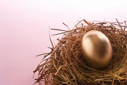 Un huevo de oro en un nido