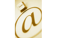 Cómo quitar un contenido de Internet Tecla delete y @