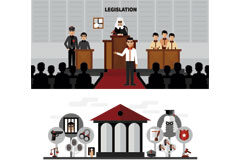 La estrategia del silencio en juicio (el uso eficaz de las pausas) Dibujo de un juicio