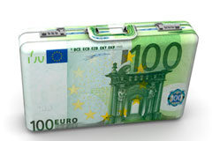 ¿La empresa debe integrar los complementos de actividad en la retribución de las vacaciones? Maleta forrada con billetes de 100 euros