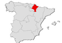 Adiós a los grupos mixtos Resaltada Navarra dentro de un mapa de España