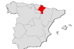 Adiós a los grupos mixtos Resaltada Navarra dentro de un mapa de España