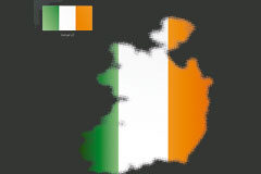 Keep calm and stay Irish Mapa de Irlanda