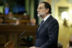 El presidente del Gobierno comparece en el Congreso para tratar la crisis de Cataluña El Presidente Mariano Rajoy durante el Pleno del Congreso de los Diputados para informar sobre la situación en Cataluña