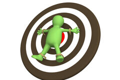 Abogados y clientes problemáticos (I) Un muñequito verde atado a una diana