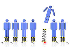 El proceso especial de despidos colectivos Muñequitos morados sobre muelles