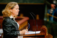 El Congreso aprueba tramitar la reforma de la Ley de Enjuiciamiento Criminal para eliminar los plazos máximos de las instrucciones Nadia Calviño