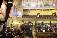 Las Cortes aprueban la modificación de la Ley de jurisdicción voluntaria para eliminar las barreras al matrimonio de personas con discapacidad Imagen tomada durante el Pleno celebrado esta semana en el Congreso