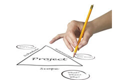 ¿Puede el abogado gestionar sus pleitos como proyectos? (I) Una mano con un lápiz dibujando un proyecto