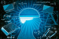 Los retos legales de la educación 2.0: el fenómeno del Open Education Silueta con un cerebro recargándose