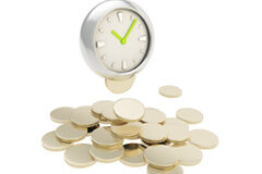 Tiempo efectivo: sí el curso de formación; no su pausa de descanso Reloj y monedas