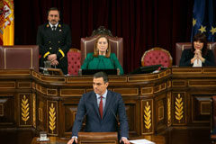 Pedro Sánchez explica las Medidas de Contingencias del Brexit en la última sesión de control del Congreso Pedro Sánchez en el Congreo de los Diputados