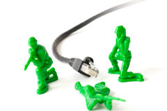 SINDE-fensa Soldaditos verdes de plástico y un usb