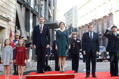 Las Cortes inauguran oficialmente la XII Legislatura con la celebración de la Solemne Sesión de Apertura Sus Majestades los Reyes durante la Solemne Sesión de Apertura del jueves