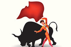 La Tauromaquia como patrimonio cultural Dibujo de un torero y un toro