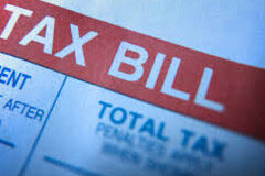 Acción de gracias con Tax Bill en el menú Tax Bill