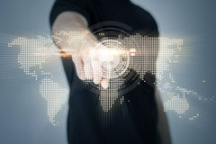 Modernizing Global Trade mundo y dedo apuntando