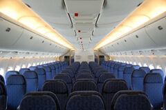 Un posible recorte a los derechos de los pasajeros aéreos Asientos de un avión