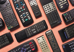 Muchos mandos de televisión