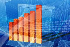 La importancia del informe de auditoría en la calificación del concurso Un gráfico de barras naranjas delante de un pc