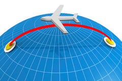 Protección del pasajero en retrasos y cancelaciones aéreas: reglamento 261/2004 frente al convenio de Montreal Ilustración de un avión volando