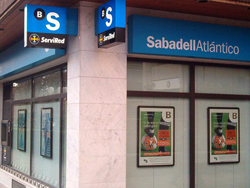 La imagen de una sucursal del Banco Sabadell