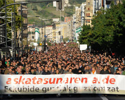 Manifestación de Batasuna.