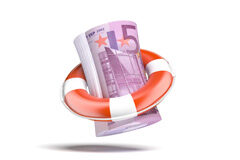 La nueva insolvencia punible en el ámbito concursal y pre-concursal Billete de 500 euros con un salvavidas