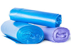 ¿El fin de las bolsas de plástico? Tres rollos de bolsas de plástico