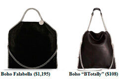 Diseño original vs. Clon low cost. ¿Ruina o negocio? Bolso Falabella y Bolso “BTotally”