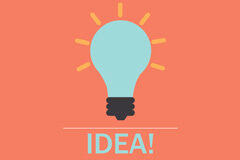 ¿Tienes una idea innovadora? Una bombilla con la palabra idea