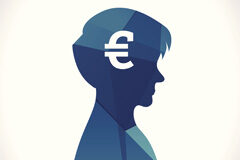 Los nuevos créditos ordinarios de acreedores privilegiados tras la reforma de la Ley Concursal Silueta de una persona con un símbolo de euro en la cabeza